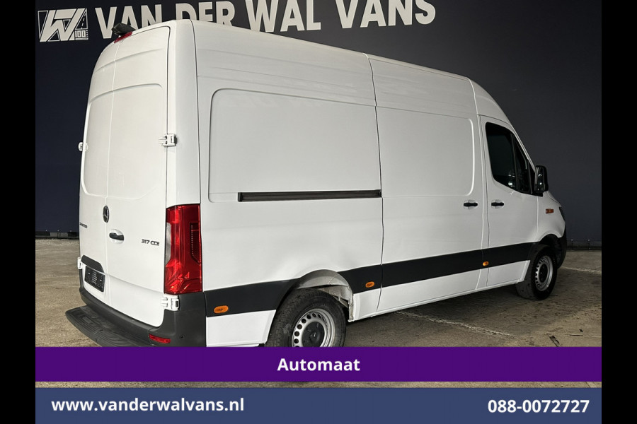 Mercedes-Benz Sprinter 317 CDI 170pk 9G-Tronic Automaat L2H2 Euro6 Airco | Camera | Navigatie | LED | Cruisecontrol | Stoelverwarming Chauffeursstoel, Parkeersensoren, Bijrijdersbank
