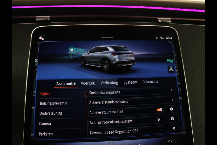 Mercedes-Benz EQE SUV 350 4Matic AMG Line 91 kWh | SOH 97.1% | Panoramadak | Trekhaak | Head up | 360 camera | Adaptive cruise | Stoelkoeling | Memory |