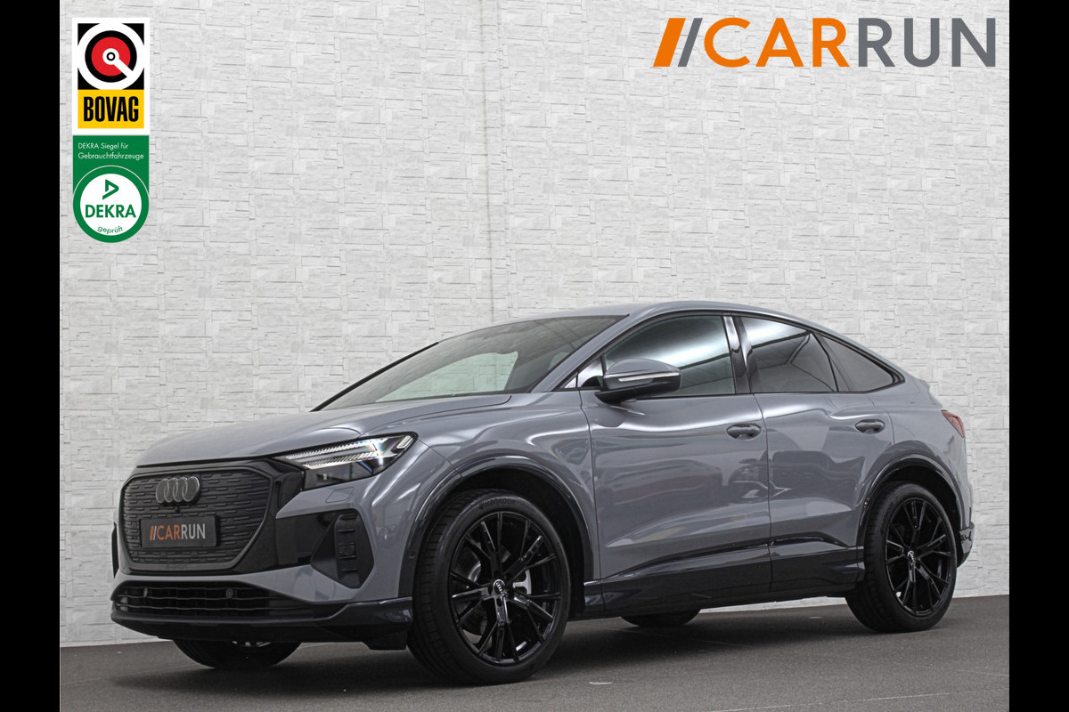 Audi Q4 Sportback e-tron 40 S-Line 77 kWh | Sportstoelen | SOH 98,5 % | H-Leder | ACC | Lane ass. | Virtual + | Black-Optic | Stoelverwarming | 5x Q4 OP VOORRAAD! | Camera | Matrix-Led | Getint Glas | Zwarte Hemelbekleding | MMi+ | 3-Zone Clima | Bovag Garantie |