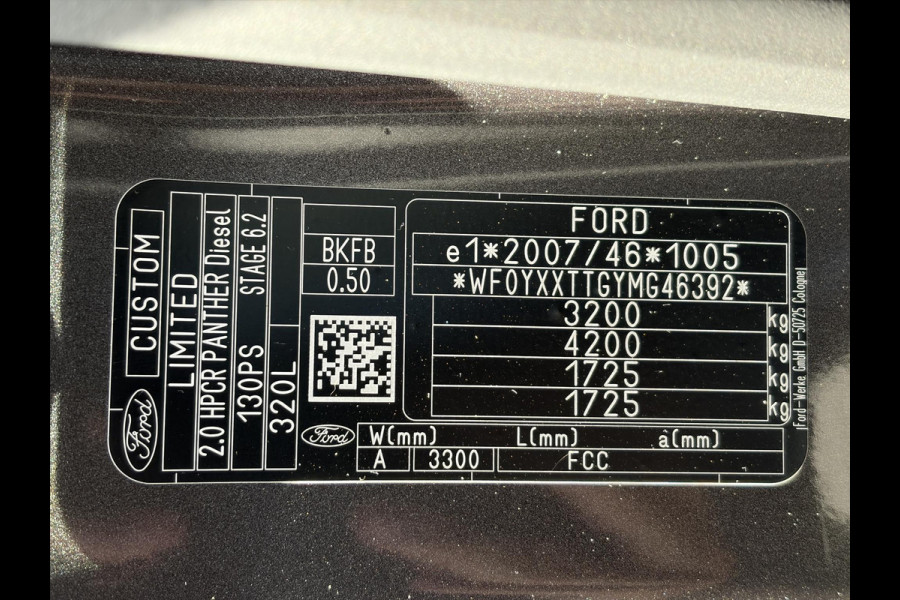 Ford Transit Custom 320 2.0 TDCI L2H1*PLATINUM*DC*2X SCHUIF*HAAK*VOL!*