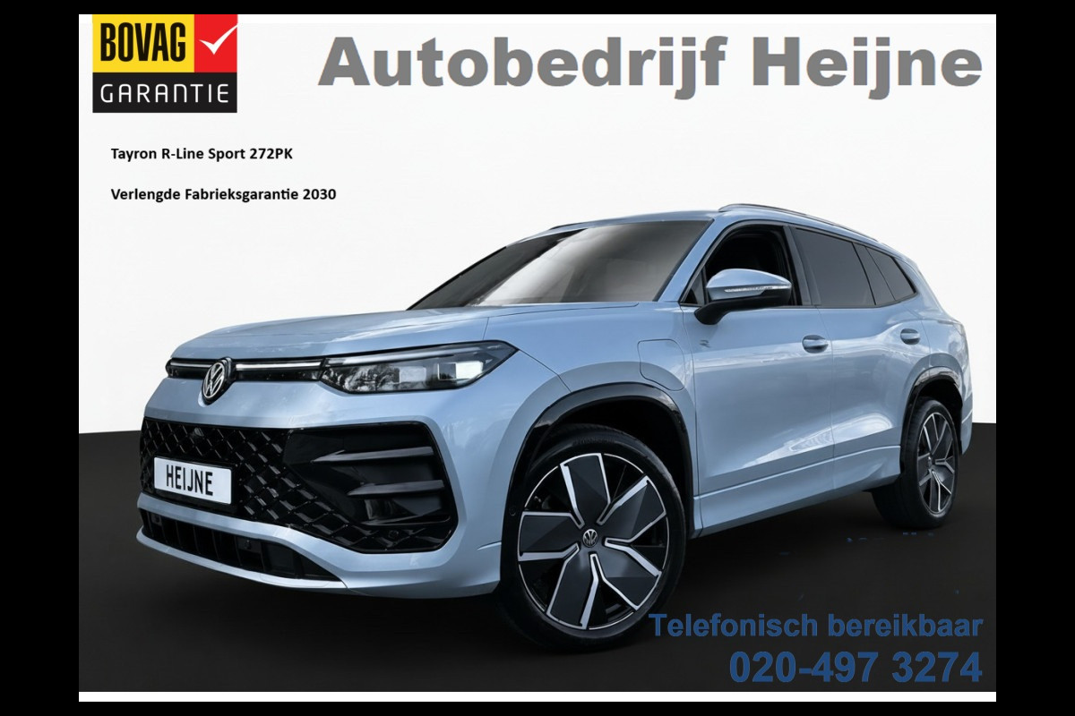 Volkswagen Tayron 1.5 eHybrid 272PK DSG R-LINE SPORT HARMAN-KARDON/360° CAMERA/TREKHAAK FABRIEKSGARANTIE TOT 2030