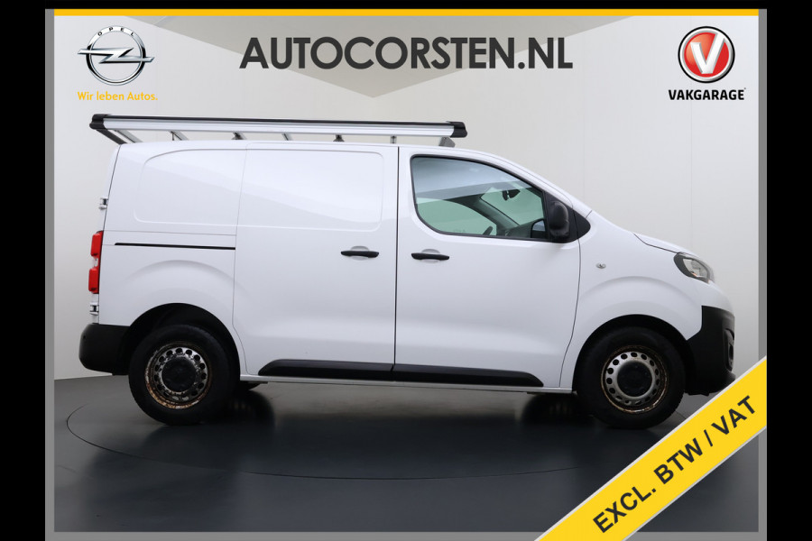 Peugeot Expert 2.0HDI 123PK Imperiaal 3-Persoons Trekhaak Airco Apple Carplay Android Auto Navi* Bluetooth Pdc Cruise Control Regen-Lichtsensor Schuifdeur Betonplex Vloer Wandbetimmering 2.500KG Trekgewicht 1e Eigenaar Originele Nederlandse Auto