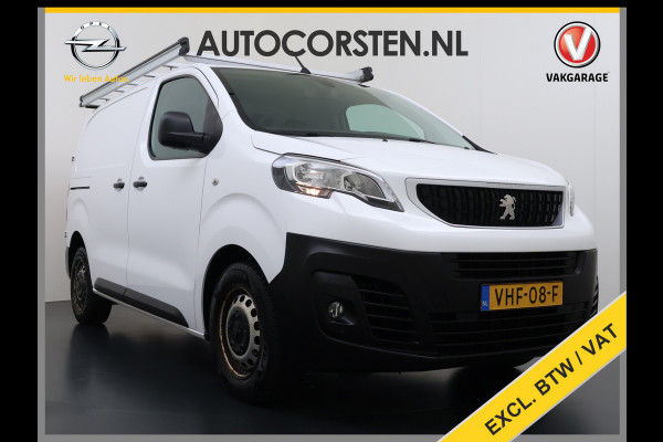 Peugeot Expert 2.0HDI 123PK Imperiaal 3-Persoons Trekhaak Airco Apple Carplay Android Auto Navi* Bluetooth Pdc Cruise Control Regen-Lichtsensor Schuifdeur Betonplex Vloer Wandbetimmering 2.500KG Trekgewicht 1e Eigenaar Originele Nederlandse Auto