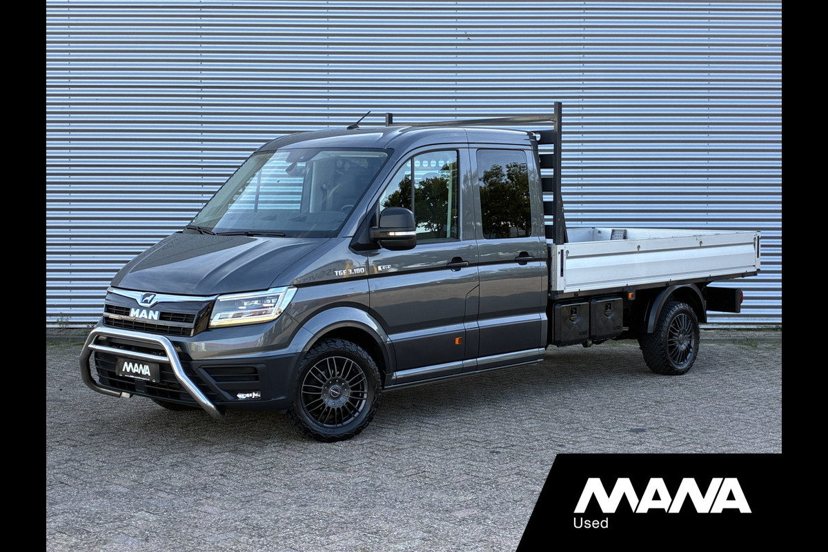 MAN TGE 35 2.0 3.180 L4 4x4 DC Open Laadbak LED Automaat Airco Cruise ACC