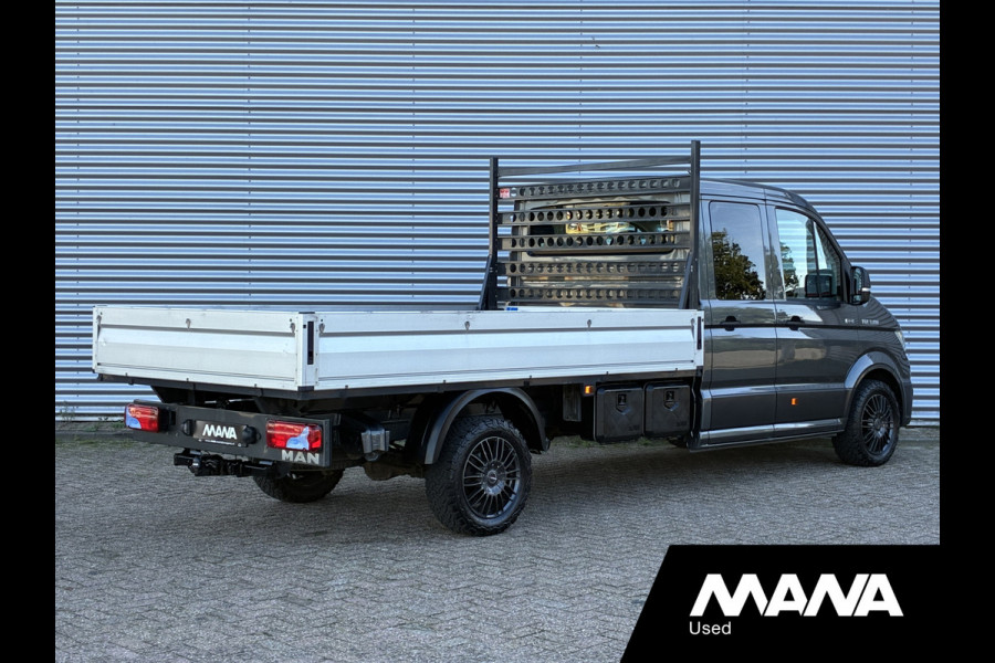 MAN TGE 35 2.0 3.180 L4 4x4 DC Open Laadbak LED Automaat Airco Cruise ACC