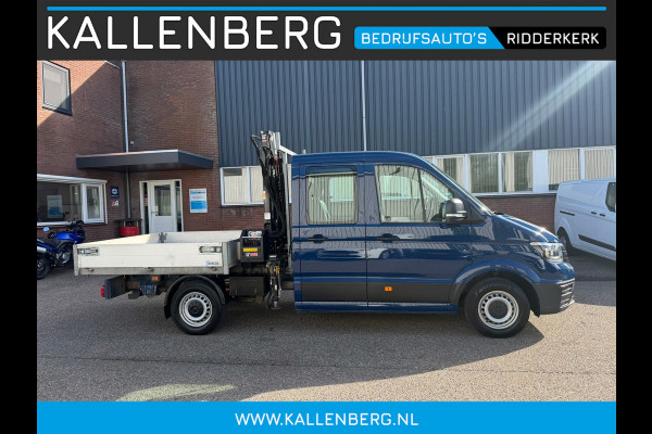 Volkswagen Crafter 35 2.0 TDI Pickup / DC / HIAB Kraan / Trekhaak 6 persoons
