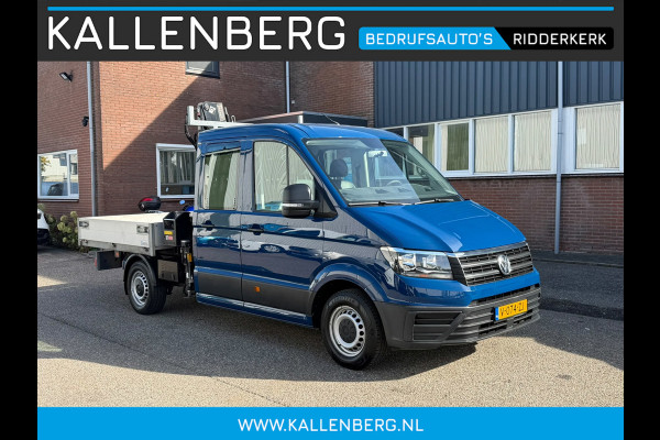 Volkswagen Crafter 35 2.0 TDI Pickup / DC / HIAB Kraan / Trekhaak 6 persoons
