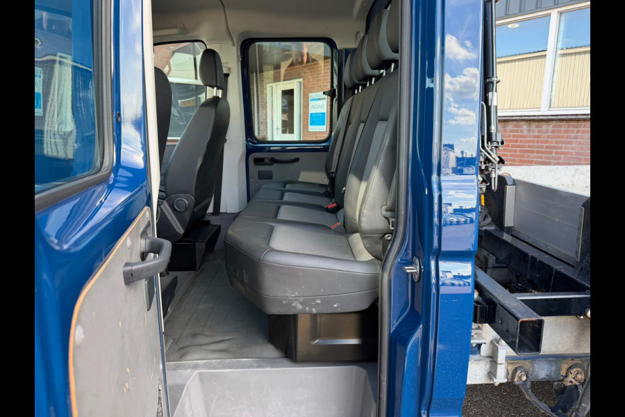 Volkswagen Crafter 35 2.0 TDI Pickup / DC / HIAB Kraan / Trekhaak / 6 persoons