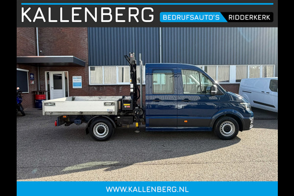 Volkswagen Crafter 35 2.0 TDI Pickup / DC / HIAB Kraan / Trekhaak / 6 persoons