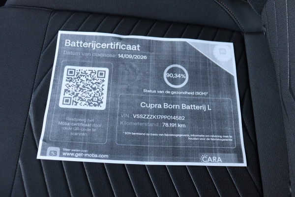 CUPRA Born Essential 62 kWh Org.NL carplay stuurverwarming