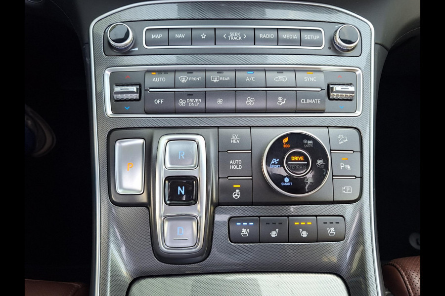 Hyundai Santa Fe 1.6 T-GDI PHEV Premium Sky | SOH: 96,8% | Panorama | Havana-Black Leder | Full LED | 360 Cam | Full Options! |