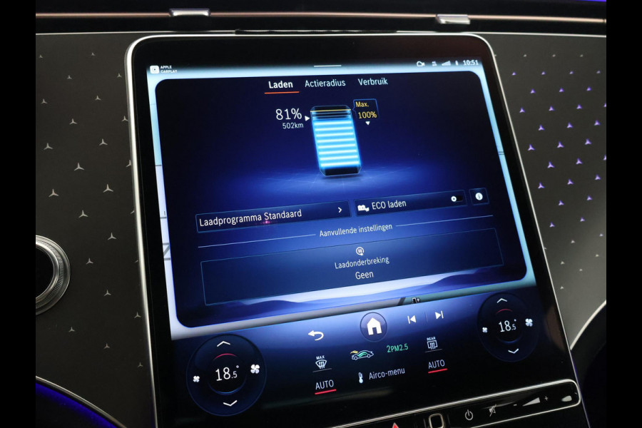 Mercedes-Benz EQS 450+ 108 kWh LUXURY LINE BTW + MASSAGE | HEAD-UP | STOELVENTILATIE | BURMESTER | STUURVERW. | 360 CAMERA
