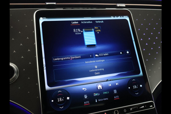 Mercedes-Benz EQS 450+ 108 kWh LUXURY LINE BTW + MASSAGE | HEAD-UP | STOELVENTILATIE | BURMESTER | STUURVERW. | 360 CAMERA
