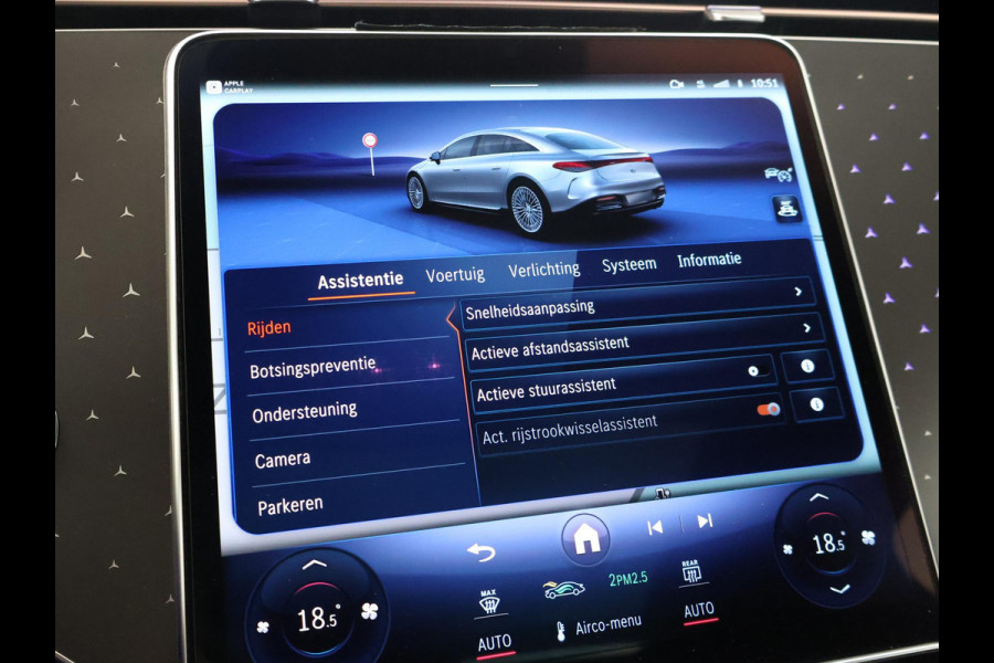 Mercedes-Benz EQS 450+ 108 kWh LUXURY LINE BTW + MASSAGE | HEAD-UP | STOELVENTILATIE | BURMESTER | STUURVERW. | 360 CAMERA