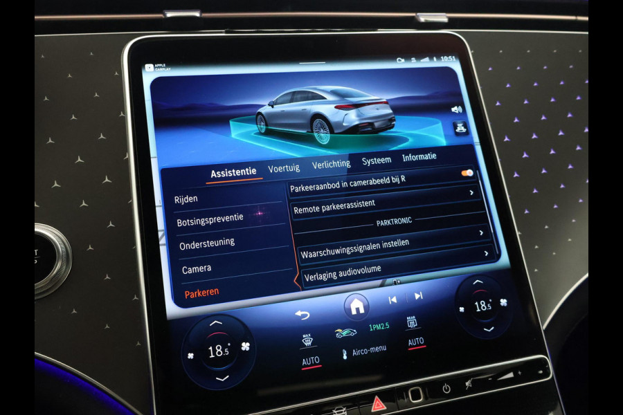 Mercedes-Benz EQS 450+ 108 kWh LUXURY LINE BTW + MASSAGE | HEAD-UP | STOELVENTILATIE | BURMESTER | STUURVERW. | 360 CAMERA