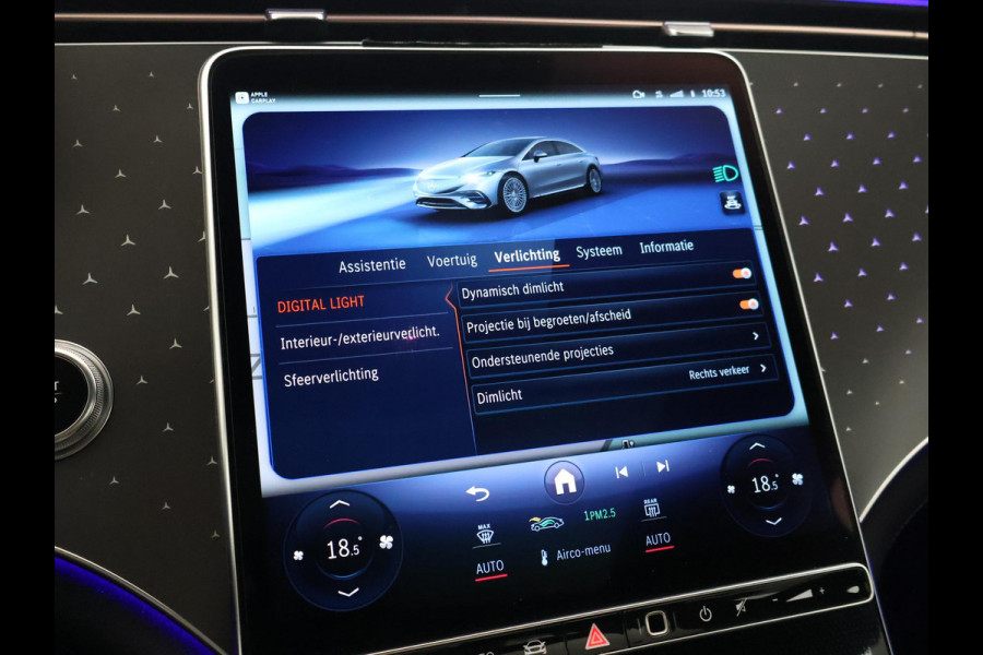 Mercedes-Benz EQS 450+ 108 kWh LUXURY LINE BTW + MASSAGE | HEAD-UP | STOELVENTILATIE | BURMESTER | STUURVERW. | 360 CAMERA