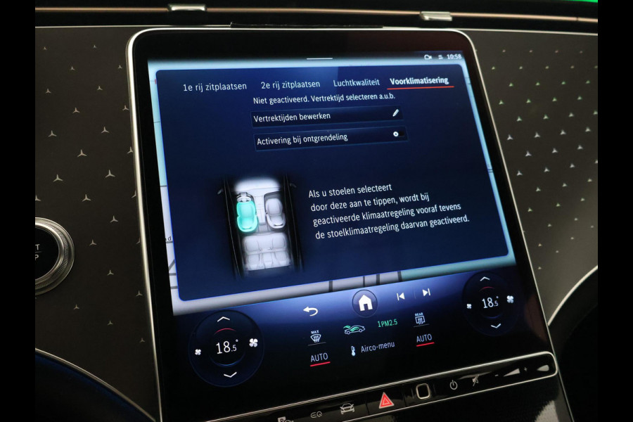 Mercedes-Benz EQS 450+ 108 kWh LUXURY LINE BTW + MASSAGE | HEAD-UP | STOELVENTILATIE | BURMESTER | STUURVERW. | 360 CAMERA