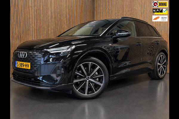 Audi Q4 e-tron 40 S-Line Competition 77 kWh|93%SOH|BLACK|ACC|APPLE CARPLAY|CAMERA|STOELVERWARMING|NAP|NL AUTO|INCL.BTW|1e EIG.|