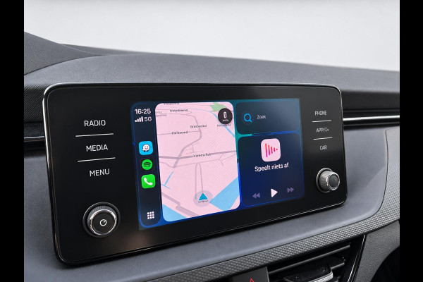 Škoda Kamiq 1.0 TSI 110pk DSG Ambition Navigatie Apple CarPlay Android Auto Parkeerhulp achter Adaptive Cruise Control Stoelverwarming Airco Lichtmetalen velgen