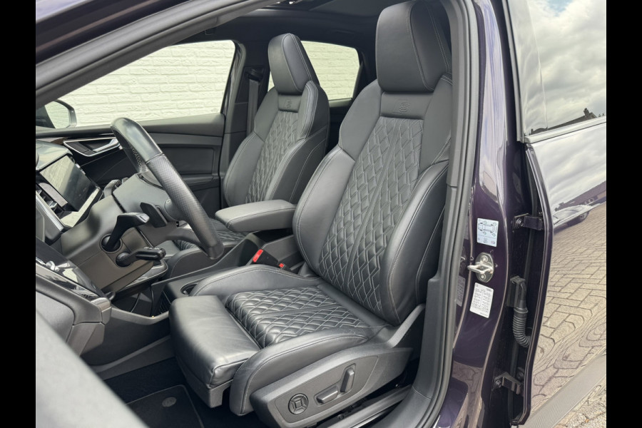 Audi Q4 Sportback e-tron 40 S-line Competition SOH 91% Pano dak Blokjes leder Sonos 21 inch + all season