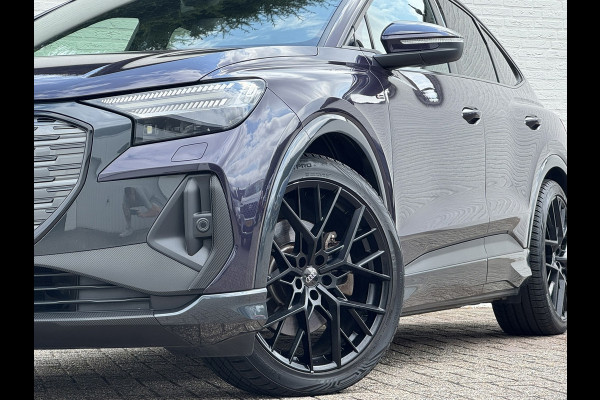 Audi Q4 Sportback e-tron 40 S-line Competition SOH 91% Pano dak Blokjes leder Sonos 21 inch + all season