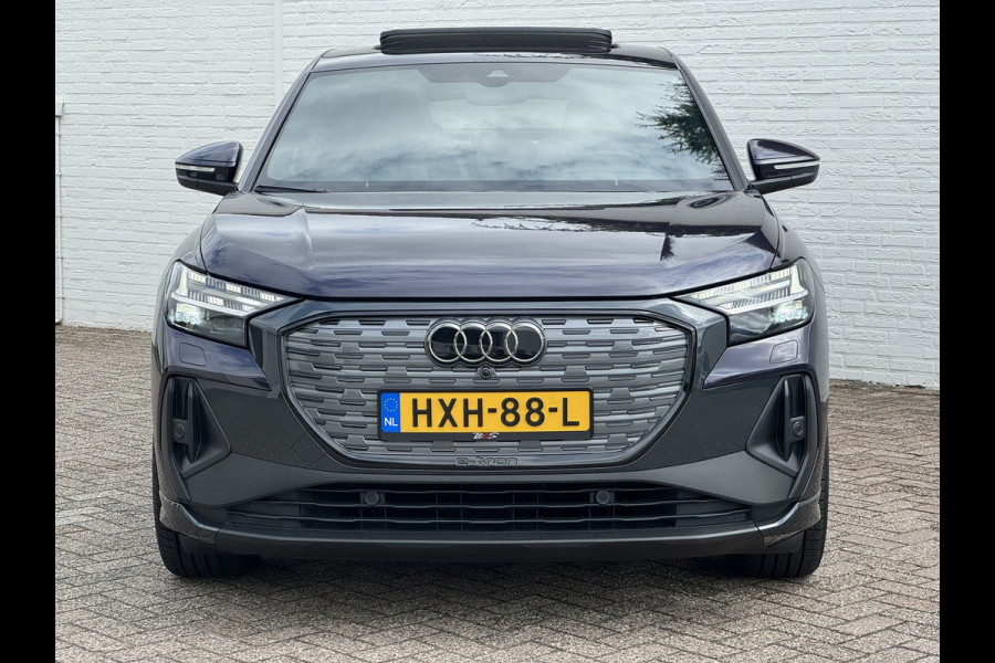 Audi Q4 Sportback e-tron 40 S-line Competition SOH 91% Pano dak Blokjes leder Sonos 21 inch + all season