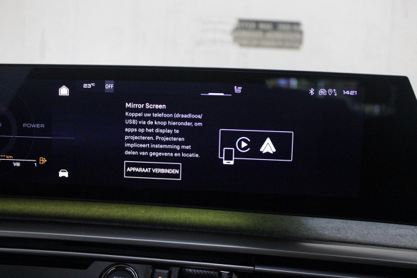 Peugeot 5008 1.2 Hybrid 145PK AUTOMAAT GT 7p | PANORAMISCH SCHUIFDAK PACK | 360° VISION & DRIVE ASSIST PLUS PACK: (360° CAMERA, BUITENSPIEGELS MET KANTELFUNCTIE, DRIVE ASSIST 2.0, DRAADLOZE TELEFOONLADER, ANTIDIEFSTALALARM) | BEKLEDING ALCANTARA/KUNSTLEDER | SEAT PACK COMFORT: (AGR BESTUUDERSSTOEL EN PASSAGIERSSTOEL ELEKTRISCH VERSTELBAAR MET MASSAGE FUNCTIE, BESTUUDERSSTOEL MET GEHEUGENFUNCTIE, BUITENSTE ZITPLAATSEN ACHTERBANK VERWARMBAAR) | GLANZEND ZWARTE DAKRAILS | BLUE OBSESSION | 19" LICHTMETALEN VELGEN "BREDA" | DRAADLOZE TELEFOONLADER | APPLE CARPLAY/ANDROID AUTO DRAADLOOS