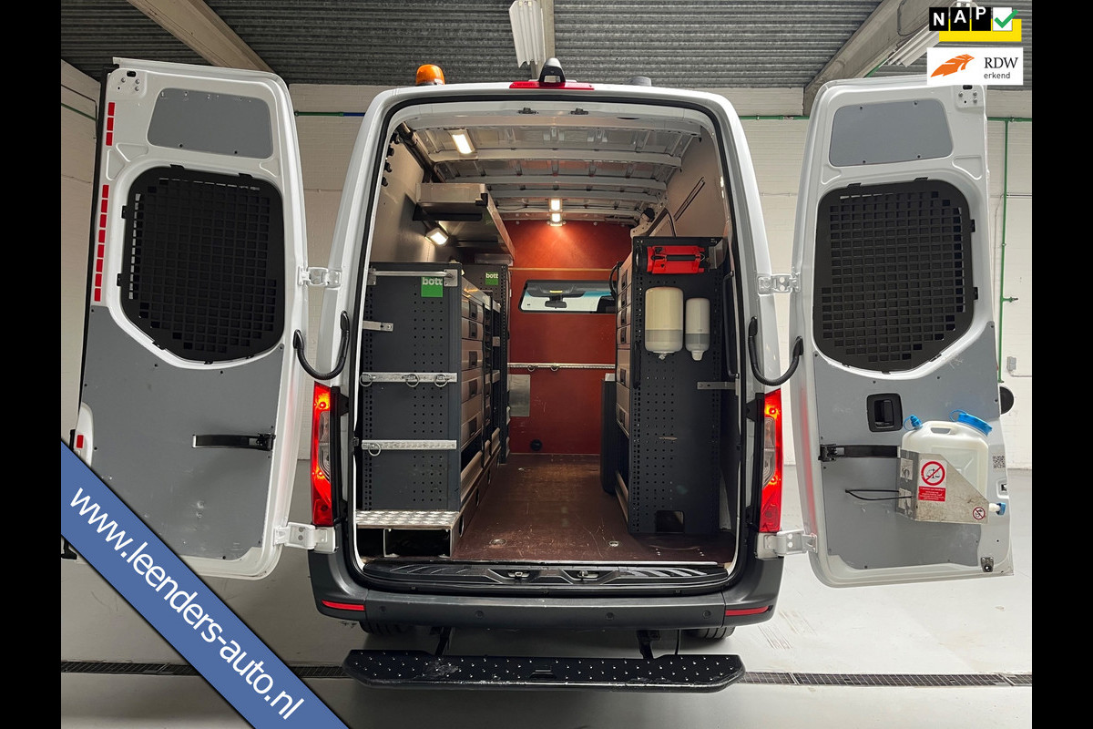 Mercedes-Benz Sprinter Automaat Servicewagen 314 2.2 CDI 140PK L2H2 euro6 BOTT Inrichting, Victron V230, Standkachel RIJKLAARPRIJS