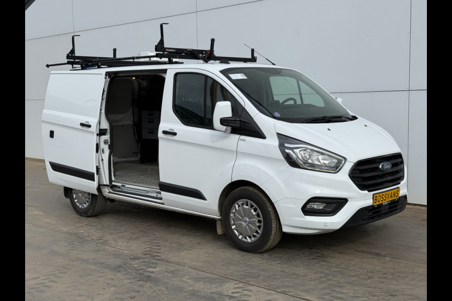 Ford Transit Custom 340 1.0 PHEV 120PK L1 *ELEKTRO MOTOR KAPOT* PHEV Inbouwkast Dakrailing Dodehoekdetectie Cruise control Airco Stoelverwarming Parkeersensoren v+a Laadkabel