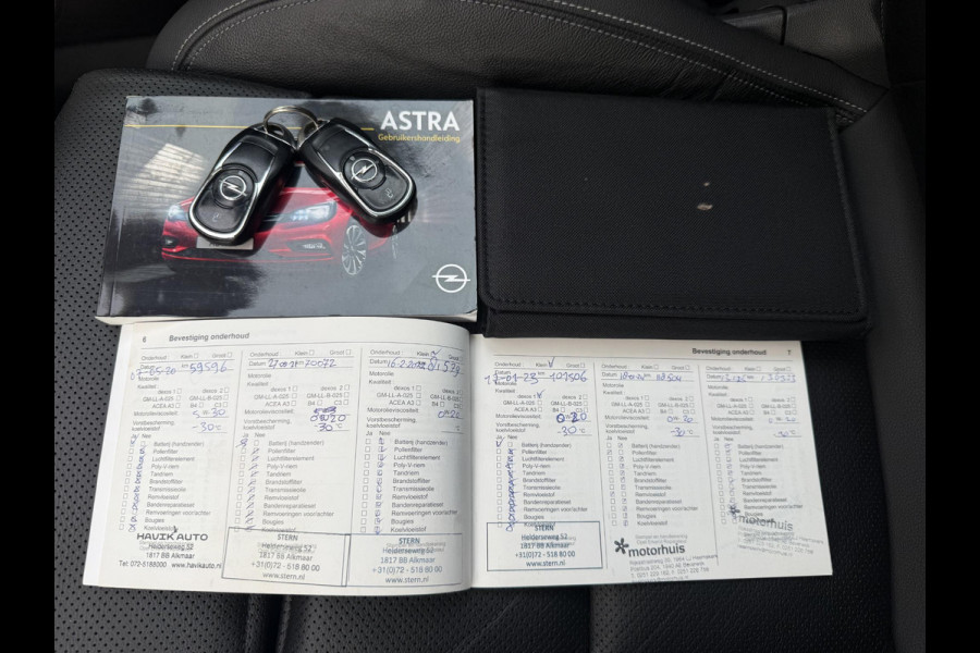Opel Astra Sports Tourer 1.4 Innovation 1e Eigenaar|Navi|Camera|Carplay|Clima|Cruise|Stoelverwarming|Stuurverwarming|Leder|APK tot 03-2027