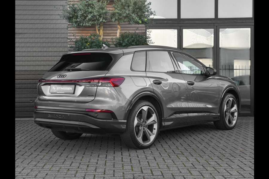 Audi Q4 e-tron 50 quattro S-Line 77 kWh Leren Bekleding Panoramadak ACC Matrix 21 inch Velgen