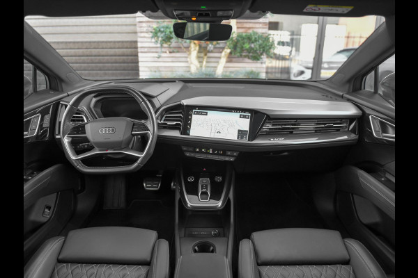 Audi Q4 e-tron 50 quattro S-Line 77 kWh Leren Bekleding Panoramadak ACC Matrix 21 inch Velgen