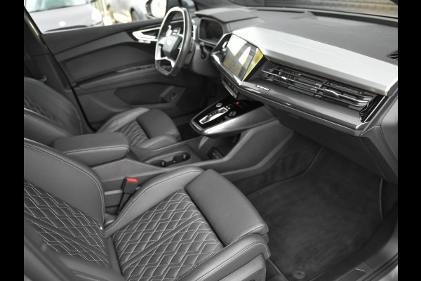 Audi Q4 e-tron 50 quattro S-Line 77 kWh Leren Bekleding Panoramadak ACC Matrix 21 inch Velgen