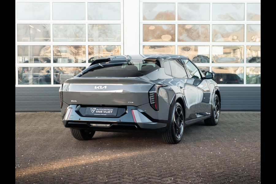 Kia EV4 Fastback GT-Line Business Edition 81.4 kWh | Direct leverbaar | Gunstige fiscale waarde! | Navi. | Clima. | Adapt. Cruise. | Stoel&Stuur Verwarming | Dodehoekassistentie | GT-Line Vegan Lederen Stoelbekleding
