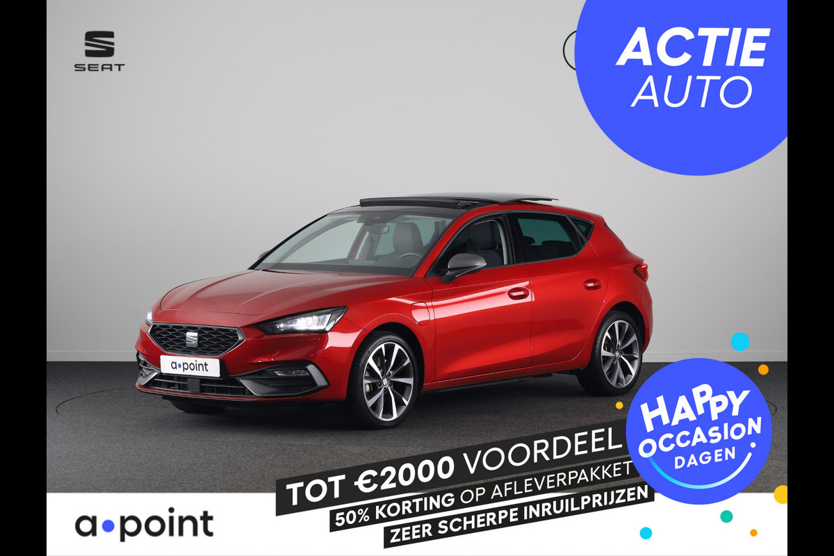 Seat Leon 1.4 TSI eHybrid PHEV FR Business Intense 204 pk | Private lease € 619,- per mnd | Navigatie | Panoramadak | Trekhaak (wegklapbaar) | Parkeersensoren achter | Stoelverwarming |