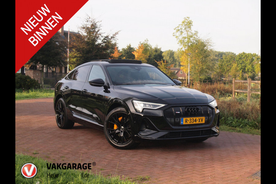 Audi e-tron Sportback 55 quattro S edition 95 kWh | Panoramadak | 360 Camera | Dubbele Laadpoort | Apple Carplay | ACC | NL-auto |