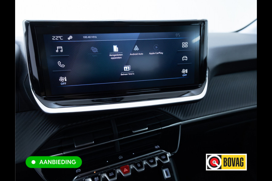 Peugeot 208 1.2 Hybrid 110 e-DCS6 Style | Tot 8 jaar garantie | Airco | Cruise | Apple Carplay / Android Auto Led, Pdc achter, Lane-assist, Verkeersborddetectie, Dab