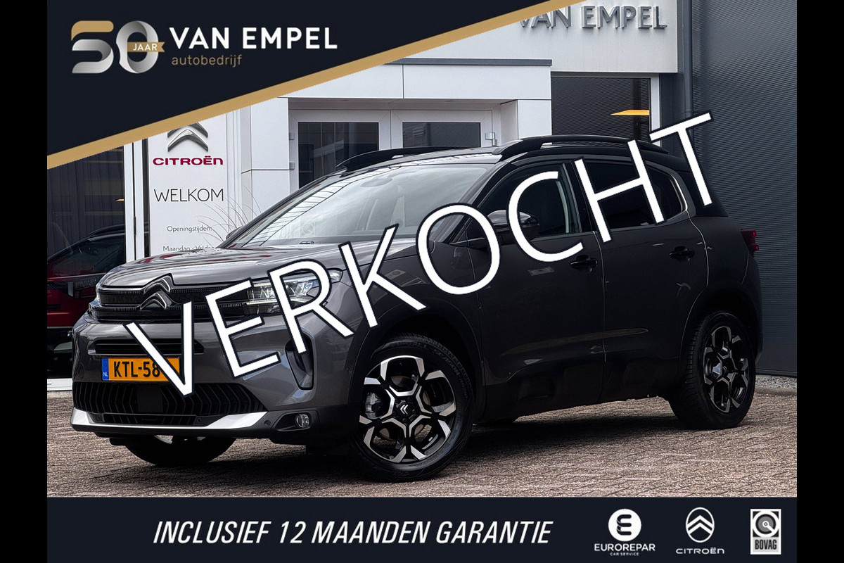Citroën C5 Aircross 1.2 Hybrid Max | Leder / Alcantara | Camera | Stoelverwarming | Adaptive Cruise | Navigatie