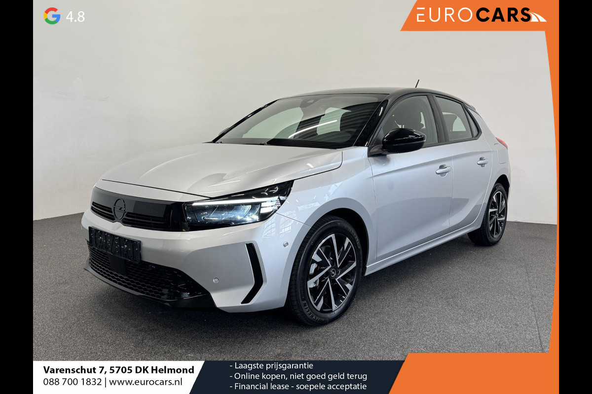 Opel Corsa 1.2 Turbo Hybrid GS Navigatie Apple Carplay/Android Auto Camera Parkeersensoren Cruise Control Dodehoek assistent Airco Lichtmetalen velgen Virtual Cockpit Getinte ramen