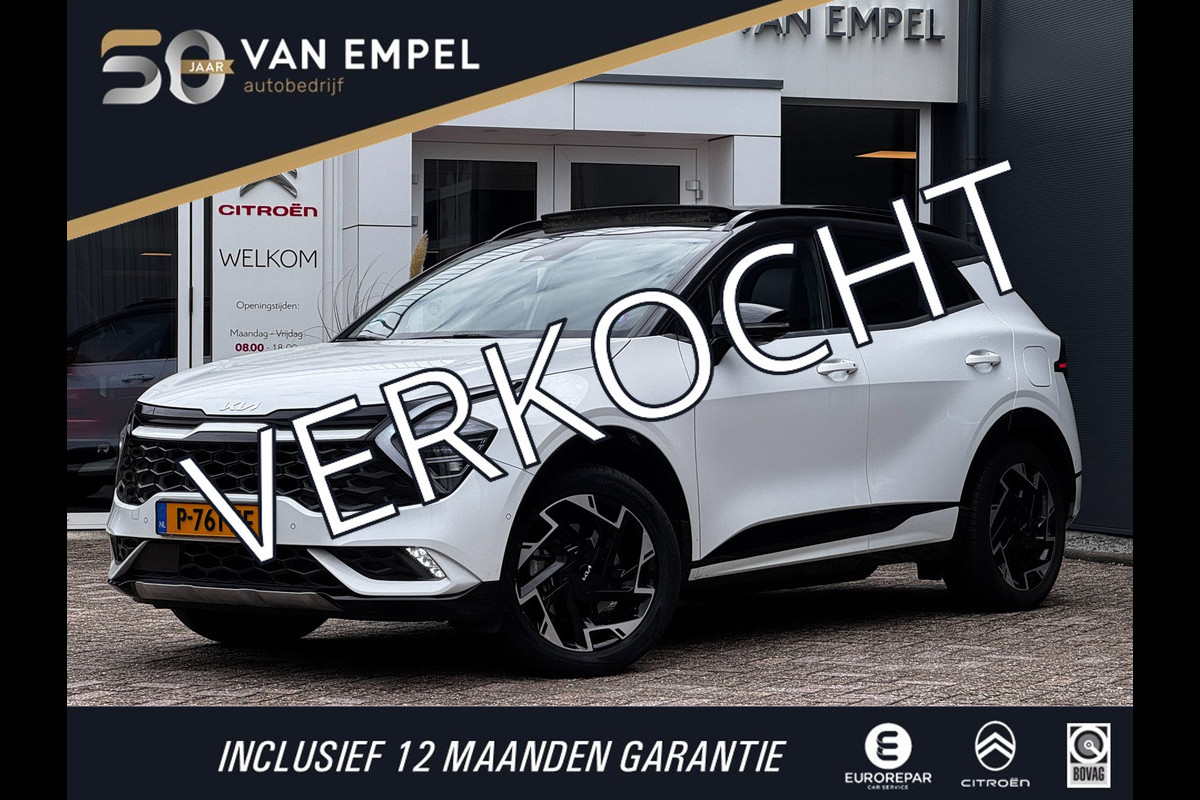 Kia Sportage 1.6 T-GDi Plug-in Hybrid AWD GT-PlusLine | 98% SOH | Trekhaak | Panoramadak | NL-Auto | 1e Eigenaar | Leder + Memory