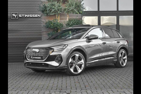 Audi Q4 e-tron 50 quattro S-Line 77 kWh Leren Bekleding Panoramadak ACC Matrix 21 inch Velgen
