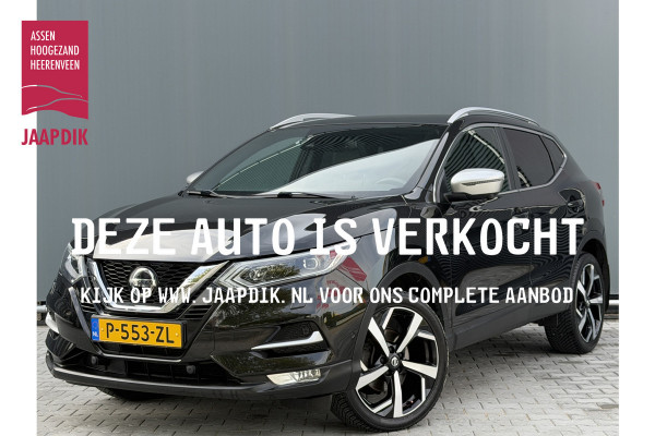 Nissan QASHQAI BWJ 2019 | 1.2T 116PK Tekna + | TREKHAAK | PANO DAK | LEER | CLIMA | 360 CAMERA | STOELVERW | 19'' LMV |