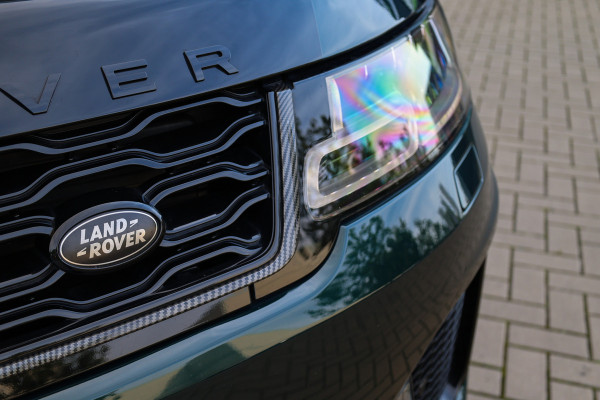 Land Rover Range Rover Sport P575 SVR | UNIEK! | SVO RACING GREEN | 24'' VOSSEN | 4X STOELVERKOELING | DEALER ONDH | HUD | ELEK TREKHAAK |