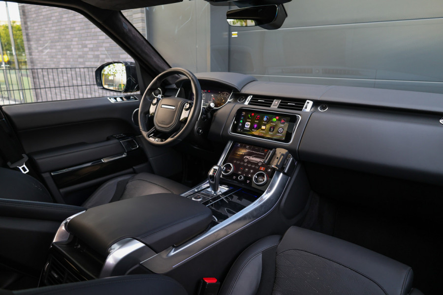 Land Rover Range Rover Sport P575 SVR | UNIEK! | SVO RACING GREEN | 24'' VOSSEN | 4X STOELVERKOELING | DEALER ONDH | HUD | ELEK TREKHAAK |
