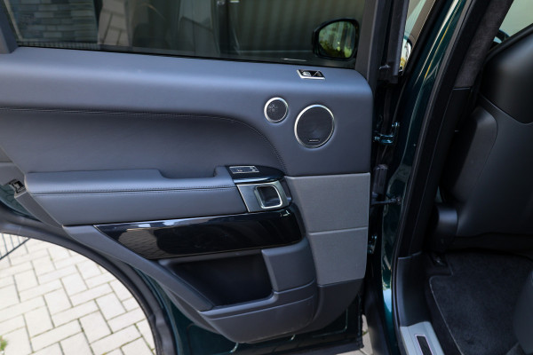Land Rover Range Rover Sport P575 SVR | UNIEK! | SVO RACING GREEN | 24'' VOSSEN | 4X STOELVERKOELING | DEALER ONDH | HUD | ELEK TREKHAAK |