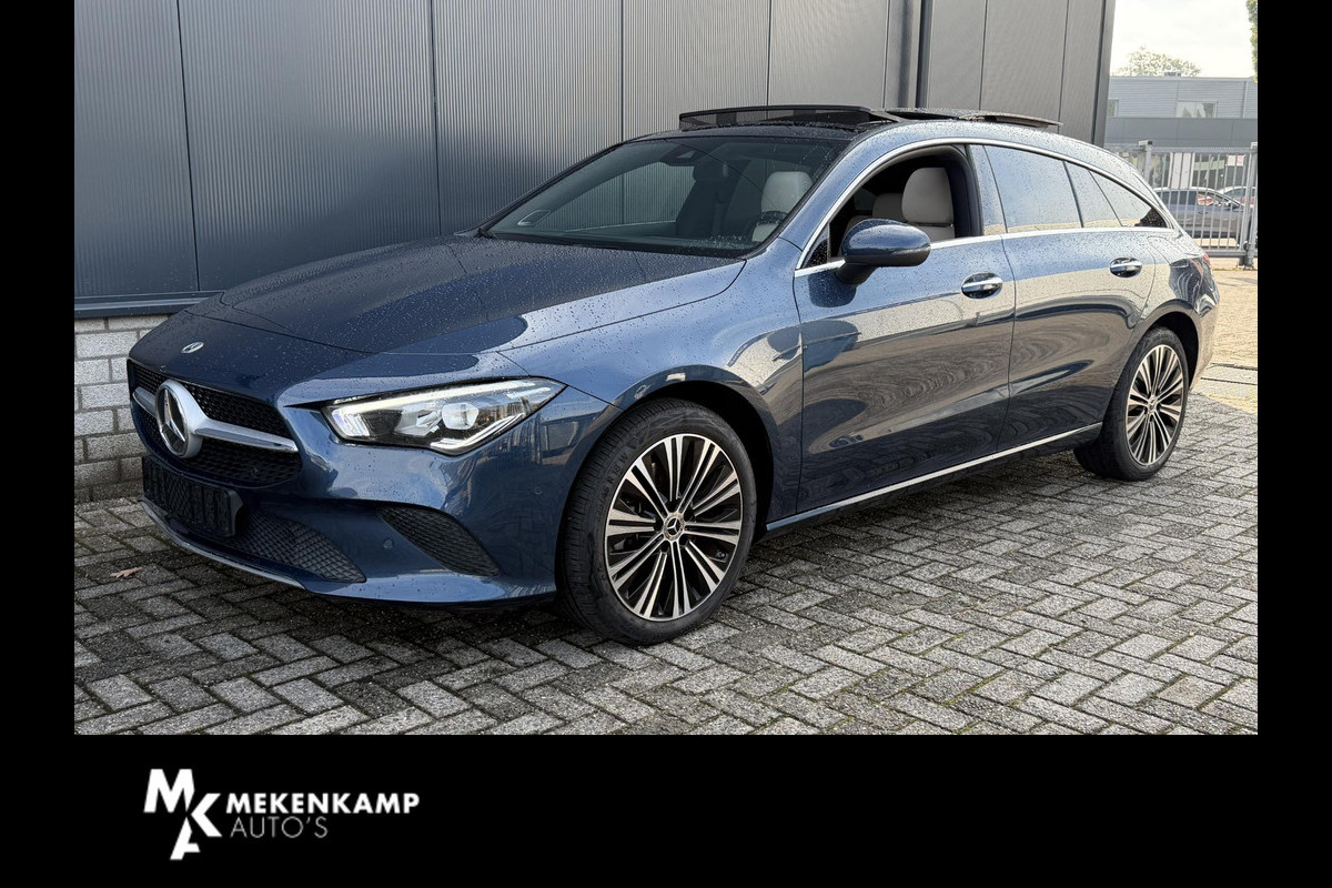 Mercedes-Benz CLA-Klasse Shooting Brake 250 e Luxury Line 18"/Panoramadak/Leder/Stoel + stuurverwarming/Burmester/Elektrische klep/Keyless/PDC v+a/Apple Carplay & Android Auto