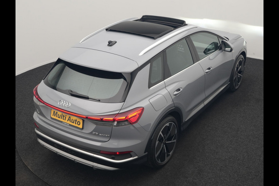 Audi Q4 e-tron 35 2x S Line 55 kWh 170pk Dealer O.H. | Panodak | Lederen Sportstoelen Memory | Adaptive Cruise | Head Up | 360 Camera | Sonos Audio | Matrix LED | Keyless | Blis | Apple Carplay | Navigatie | DAB |