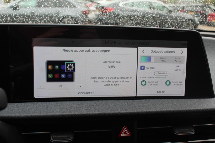 Kia Ev6 Light Edition 58 kWh / SOH 100% / Camera / Navigatie / Keyless / 19'' / DAB  / Stuur+Stoelverwarming / Dodehoek / ACC