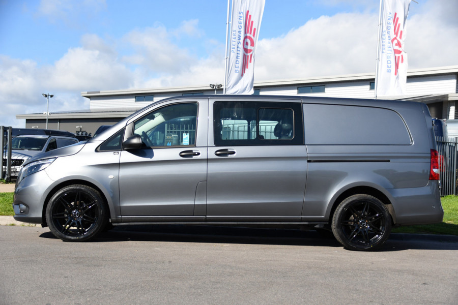 Mercedes-Benz Vito 190pk CDI L3 DC PB Edition Camera, Cruise, Carplay, LED, 2 x Schuifdeur, Automaat, Multimedia, Leder, Uniek!