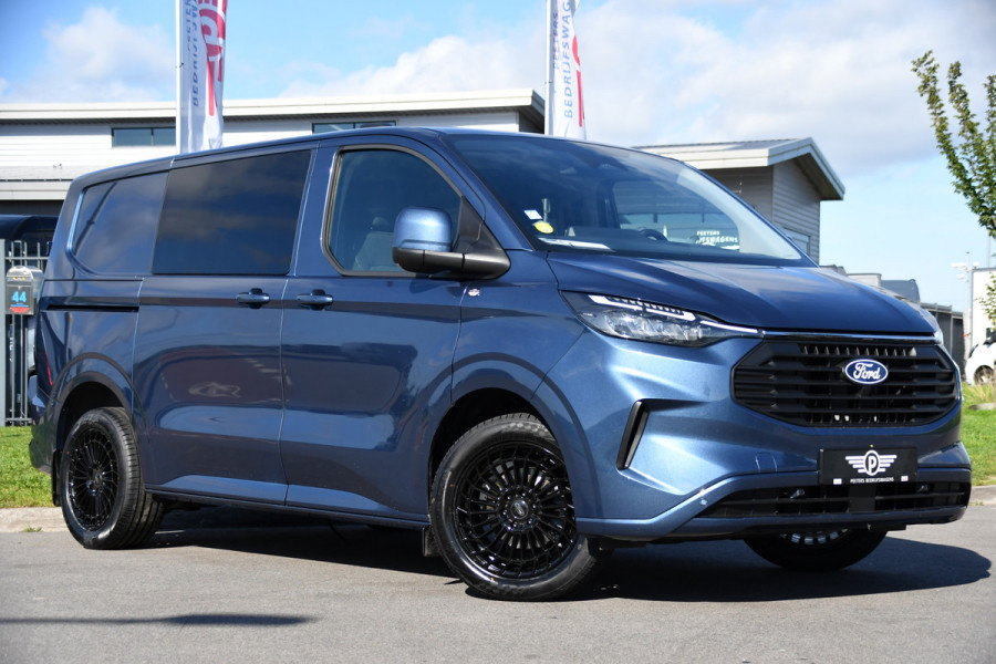 Ford Transit Custom 300 2.0 TDCI L1H1 DC Limited PB Edition Adaptieve Cruise, Camera, Carplay, LED, Stoelverwarming, 2 x Schuifdeur, Automaat, Stuurverwarming, Trekhaak, 170pk, Uniek!